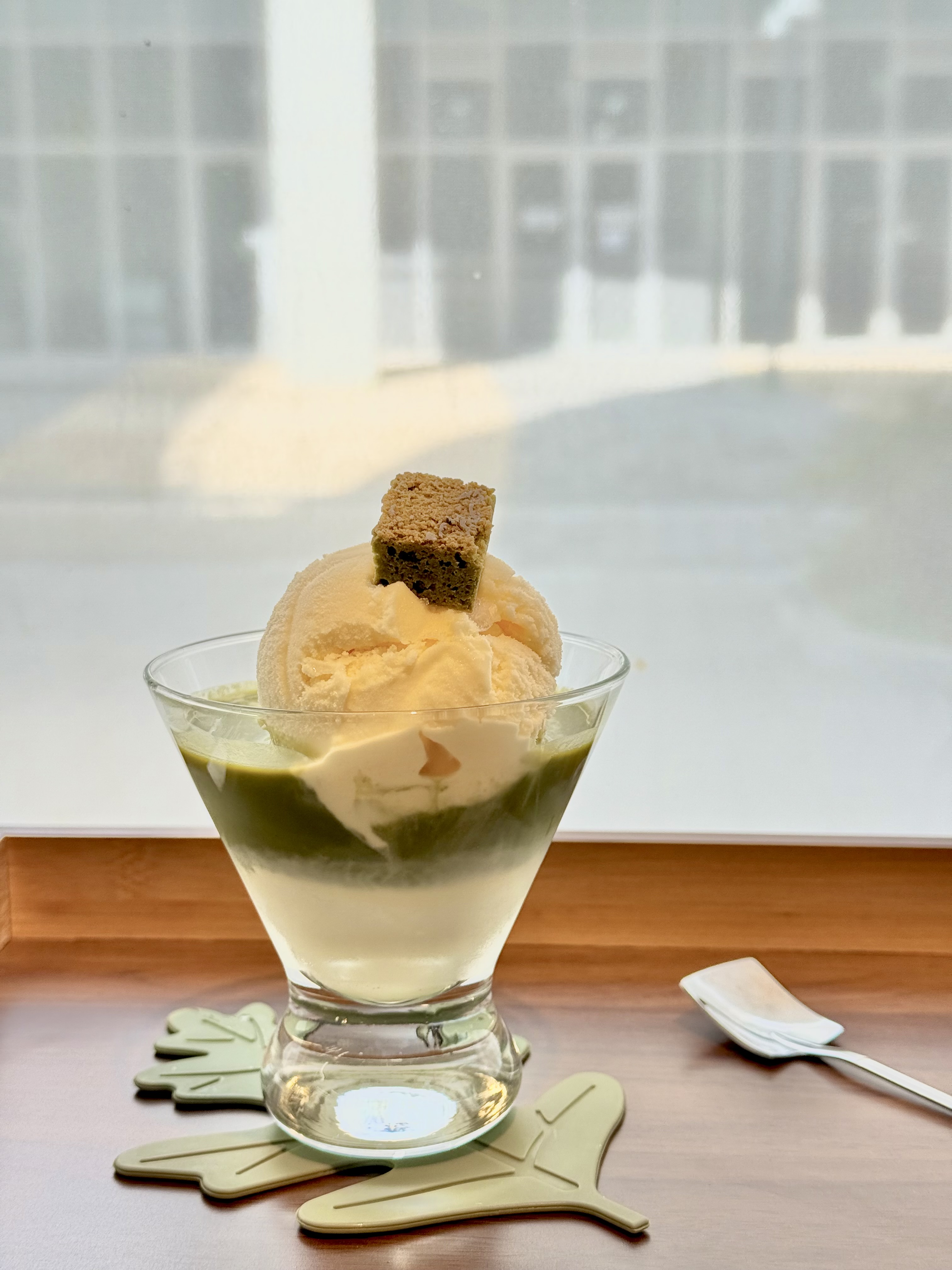 말차 아포가토와 함께하는 순간